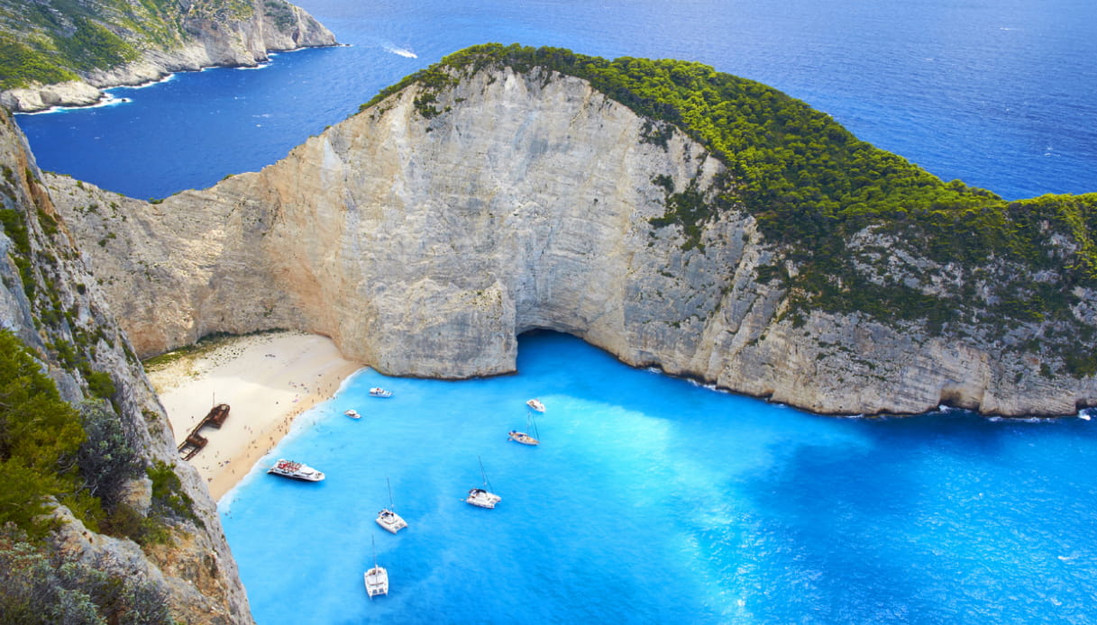Spiaggia del Relitto a Zante