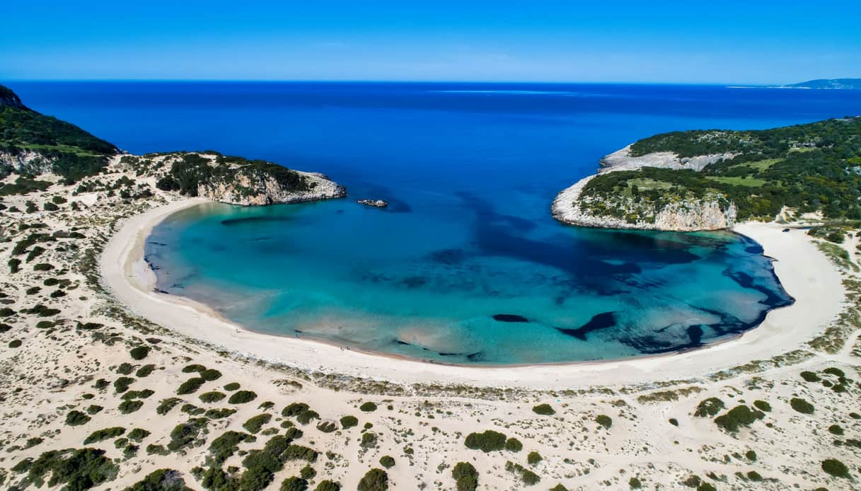 Voidokilia Beach a Costa Navarino