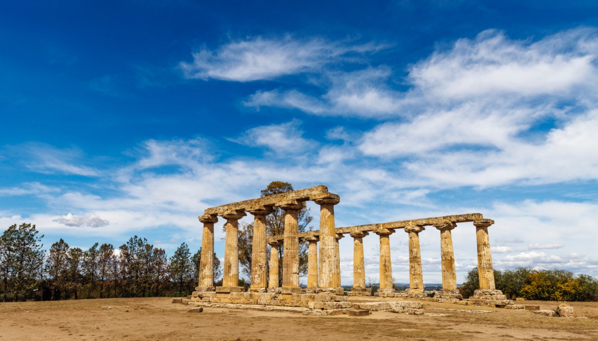 Le rovine del tempio di Hera a Metaponto